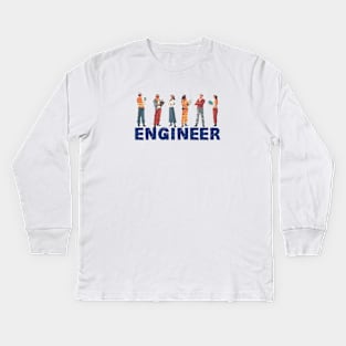 ENGINEER Kids Long Sleeve T-Shirt